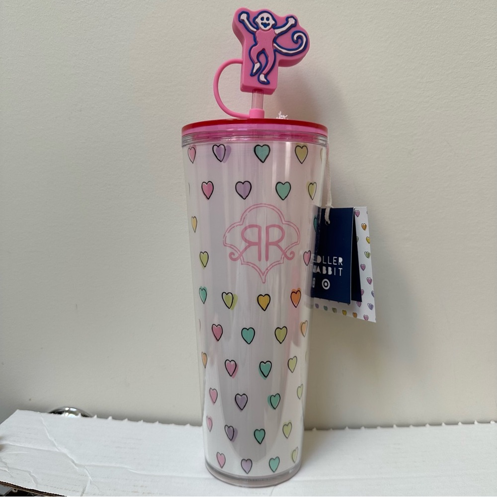 Roller Rabbit x Target 24oz Disco Hearts Wave Tritan Hydration Tumbler